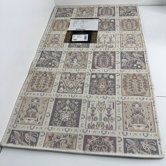 Anatolian Turkish Rug Kashmar design Bakhtiari Design 19”x31” - Picture 8 of 9